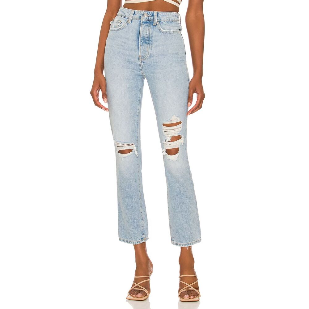 Lovers And Friends Sustainable Denim Reese High Rise Rigid Slim Straight Jean 32